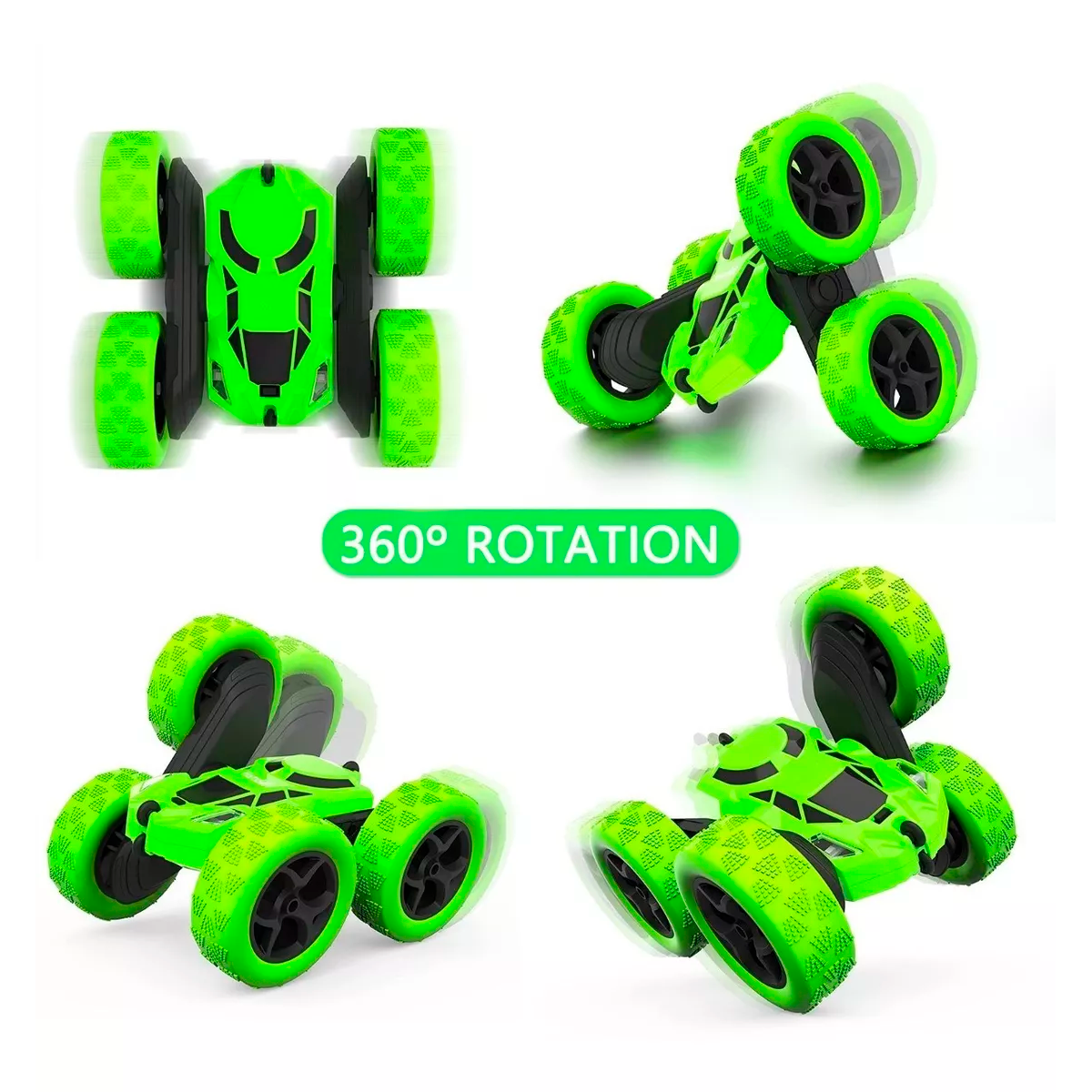 Carro a Control Remoto Coche Acrobático Recargable Resistente A Todo Terreno.