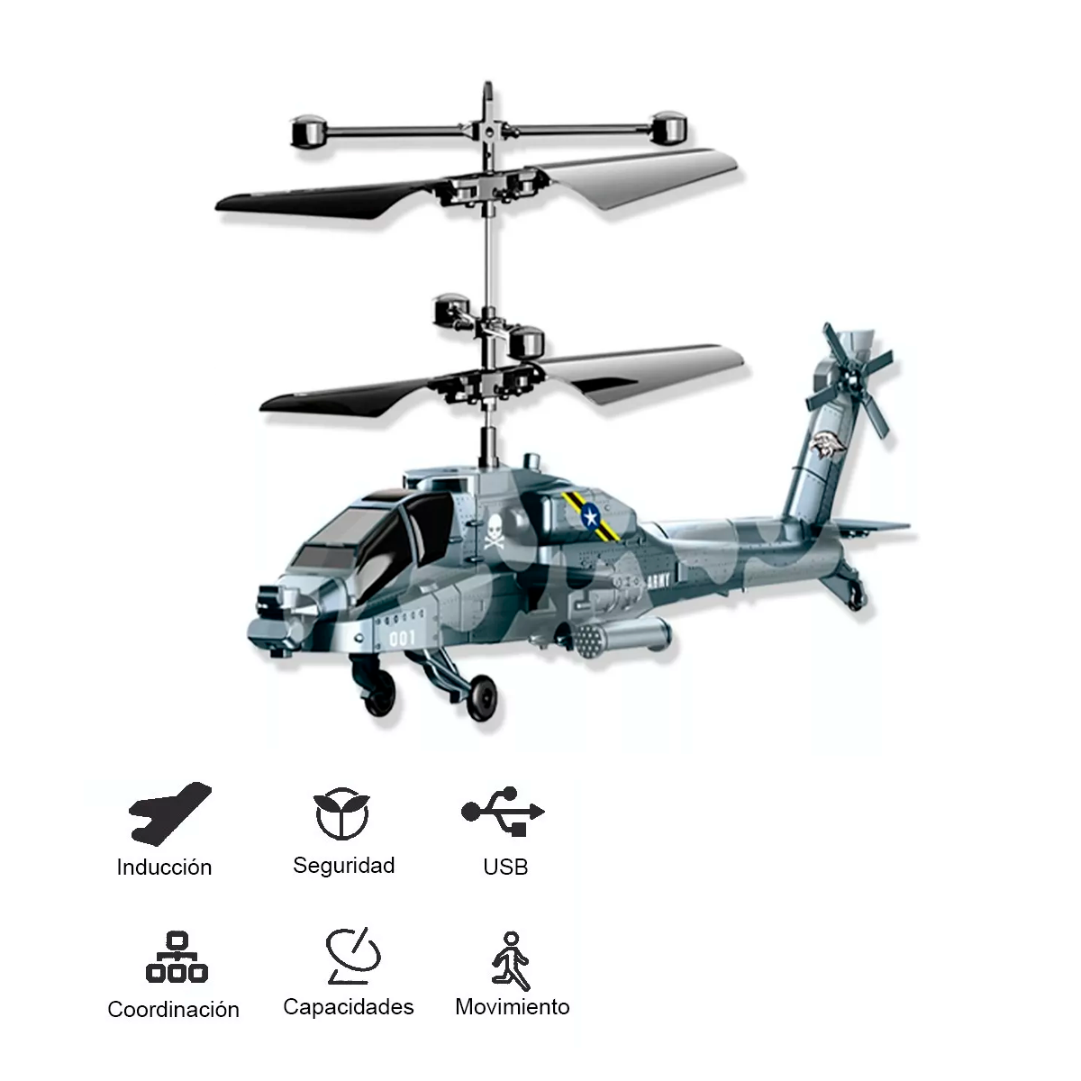 Helicóptero Dron De Induccion Mini Helicóptero Volador Para Niños