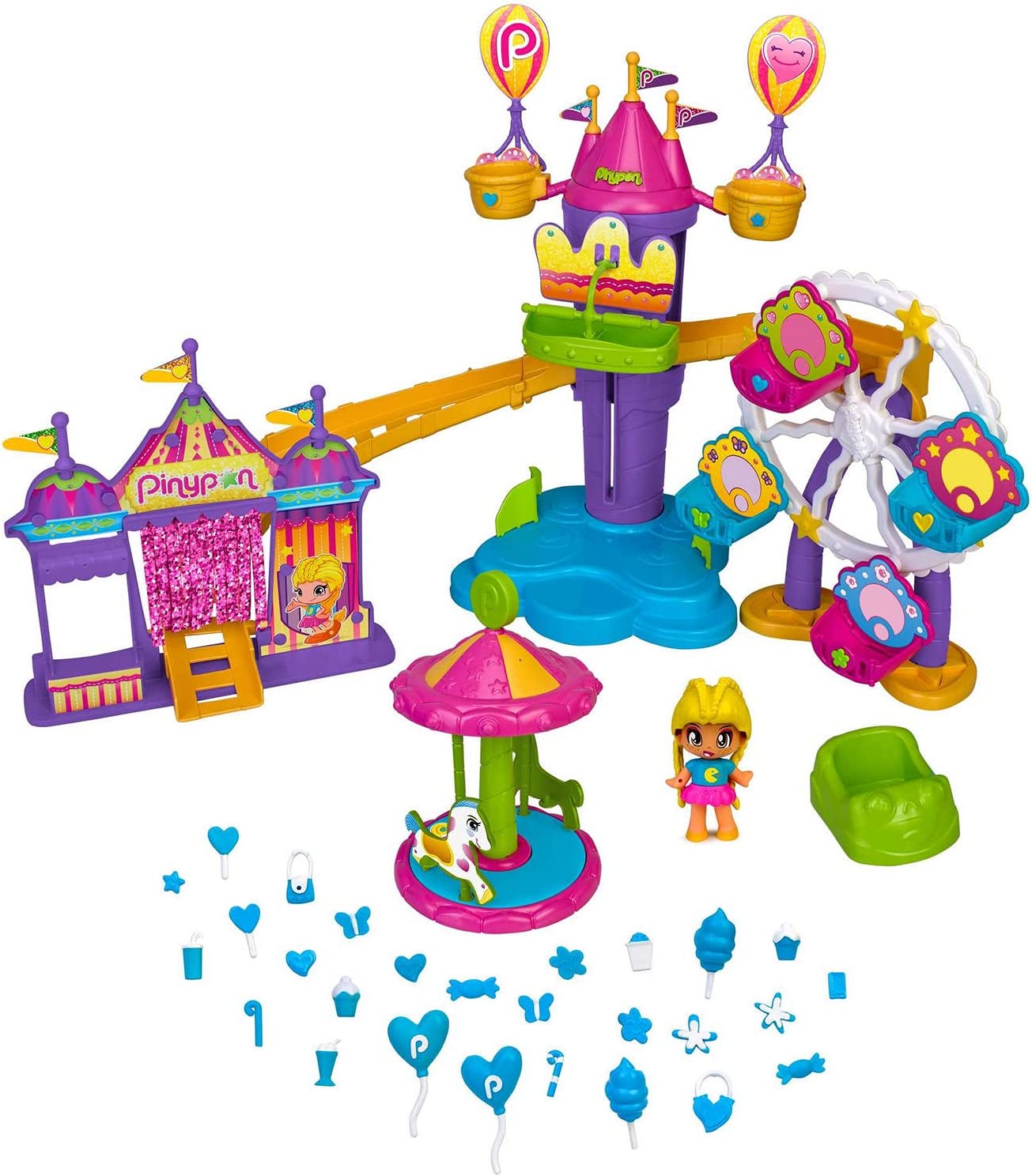 Pinypon Wow Parque Atracciones 20 Accesorios Famosa