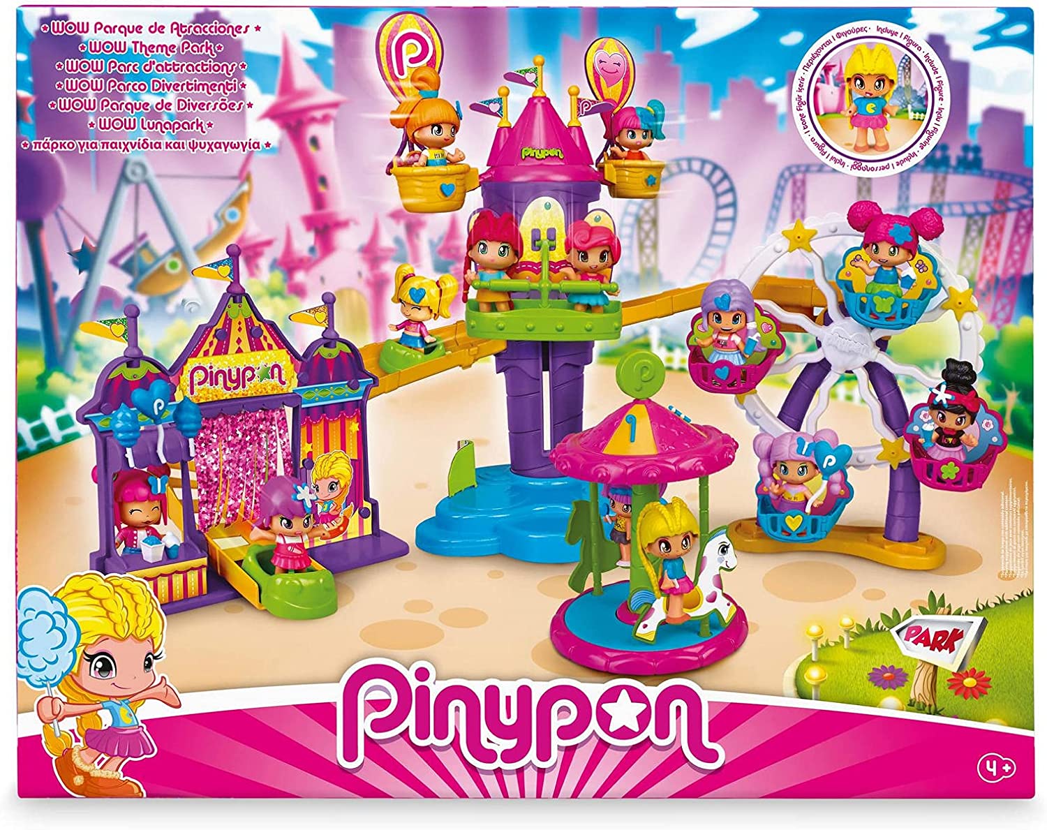 Pinypon Wow Parque Atracciones 20 Accesorios Famosa