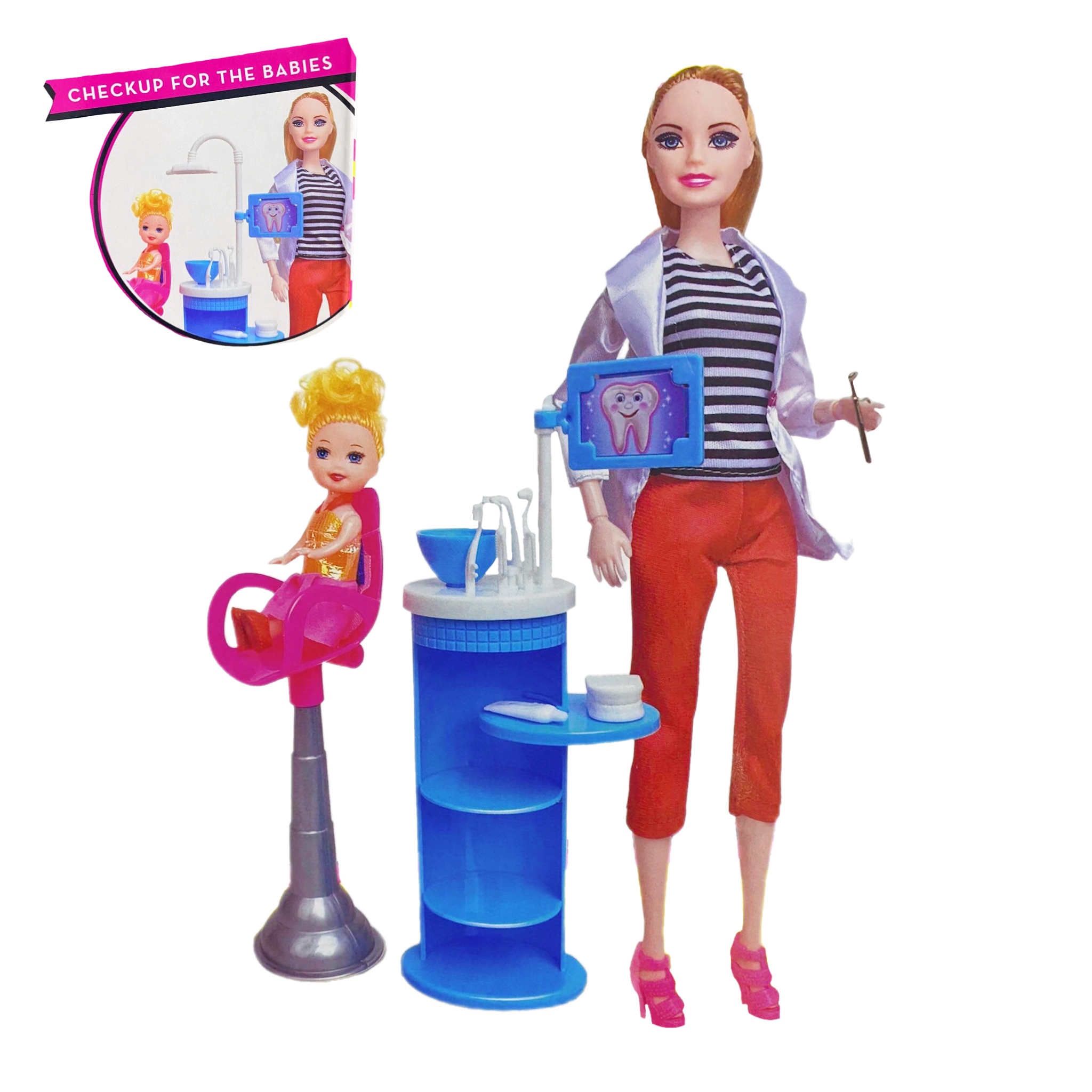 Muñeca Dentista Con Accesorios Hayley Musical Con Luz