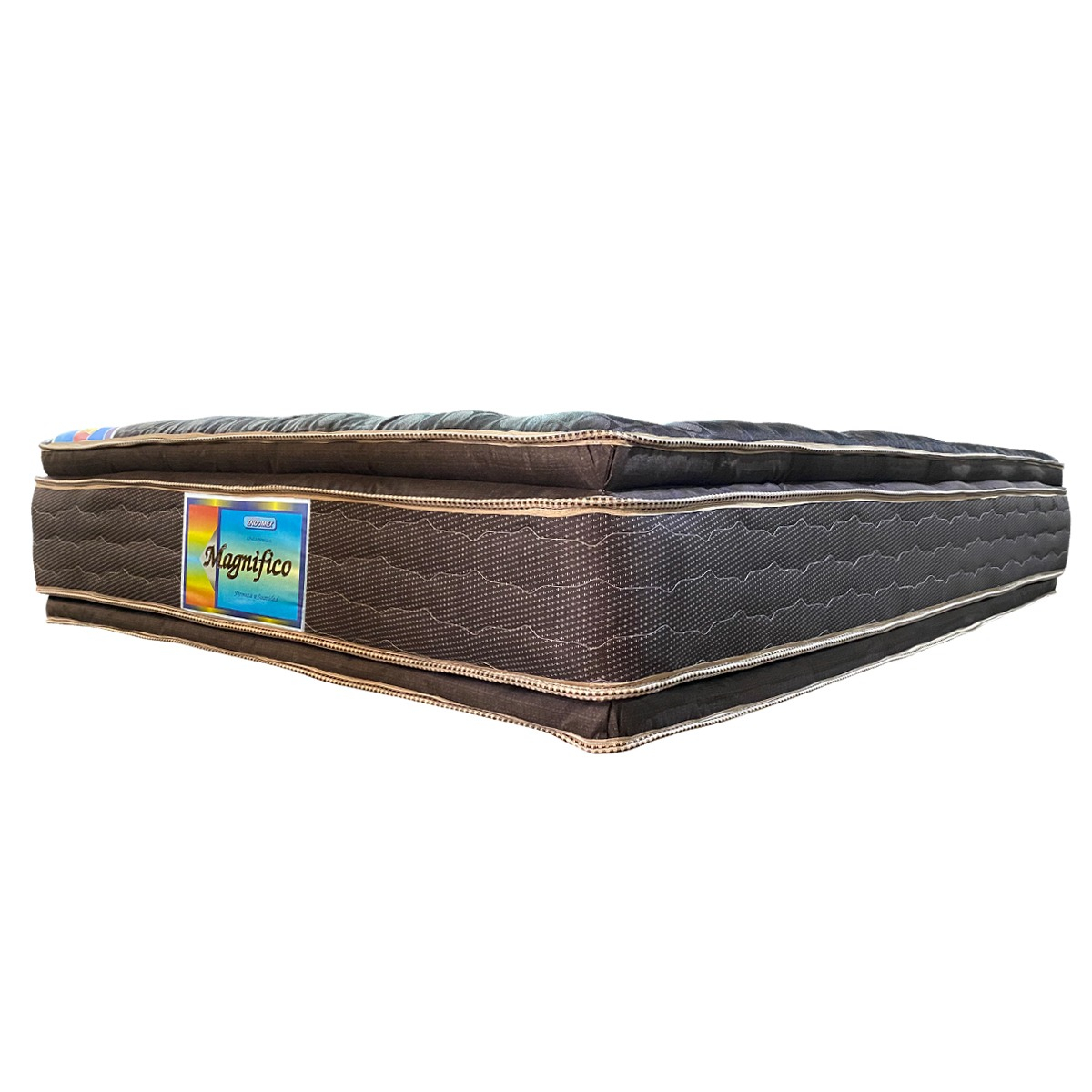 COLCHÓN MAGNIFICO MATRIMONIAL DOBLE COLCHONETA CHOCOLATE