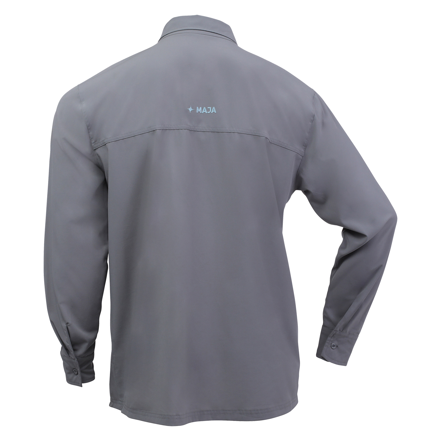 Camisa Outdoor Traveler Manga Larga Color Gris Claro MAJA para Hombre