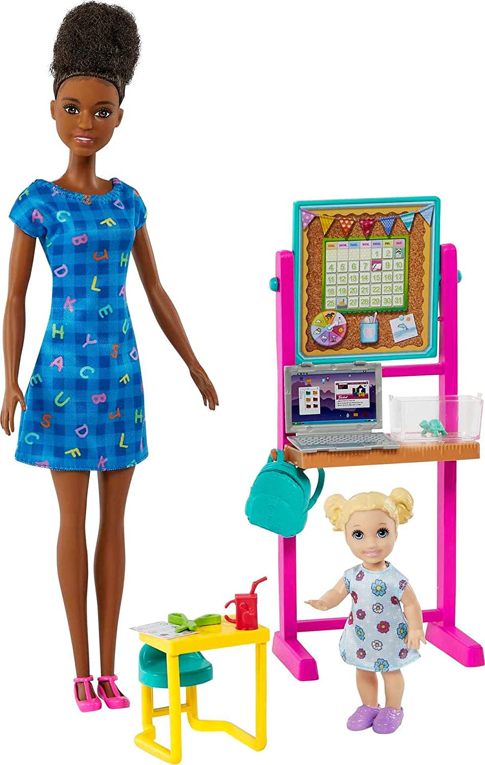 Barbie Careers Set Maestra Morena con bebé Muñeca