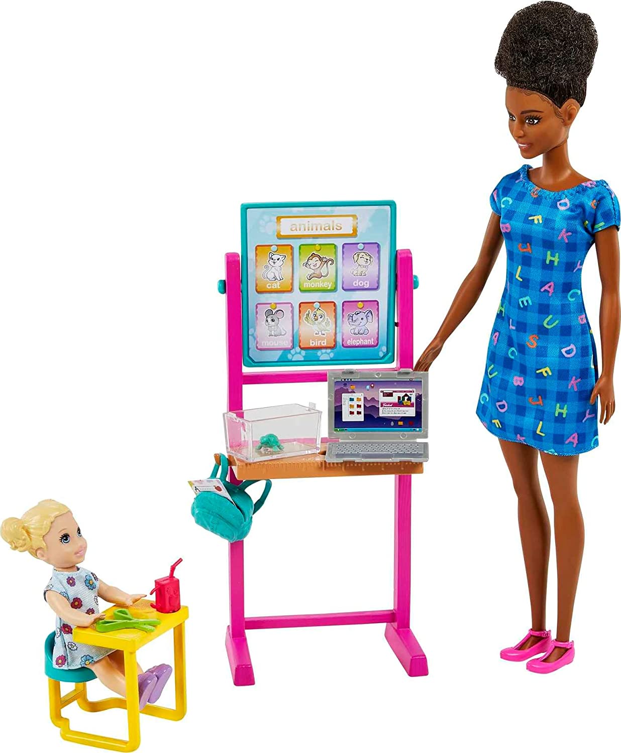 Barbie Careers Set Maestra Morena con bebé Muñeca