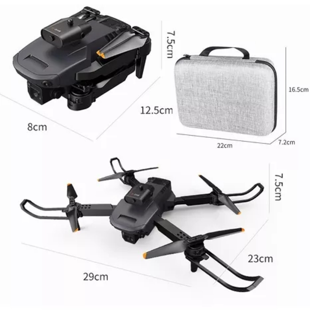 Dron Cuadricóptero A Control Remoto C/cámara 4k Hd+2batería