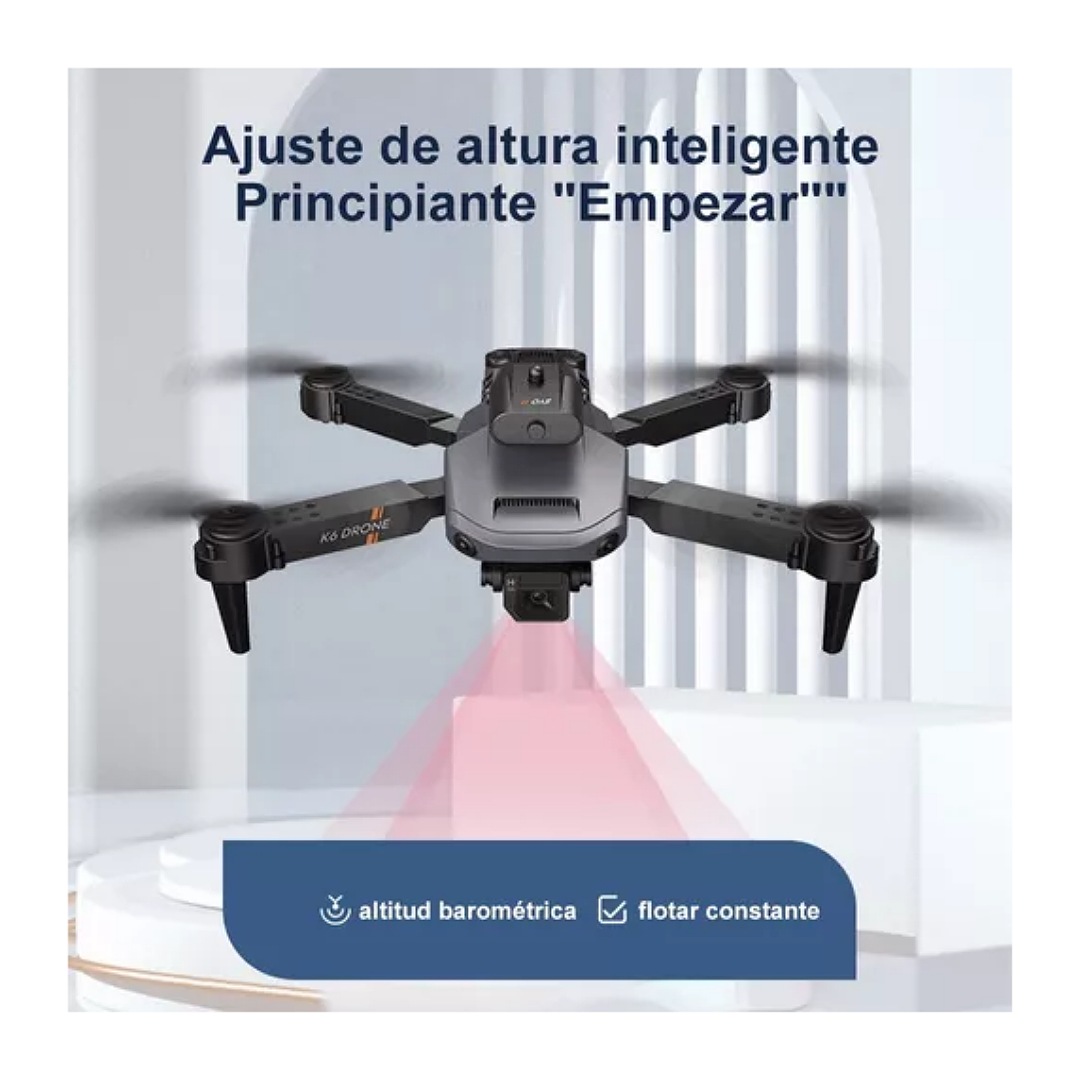 Dron Cuadricóptero A Control Remoto C/cámara 4k Hd+2batería