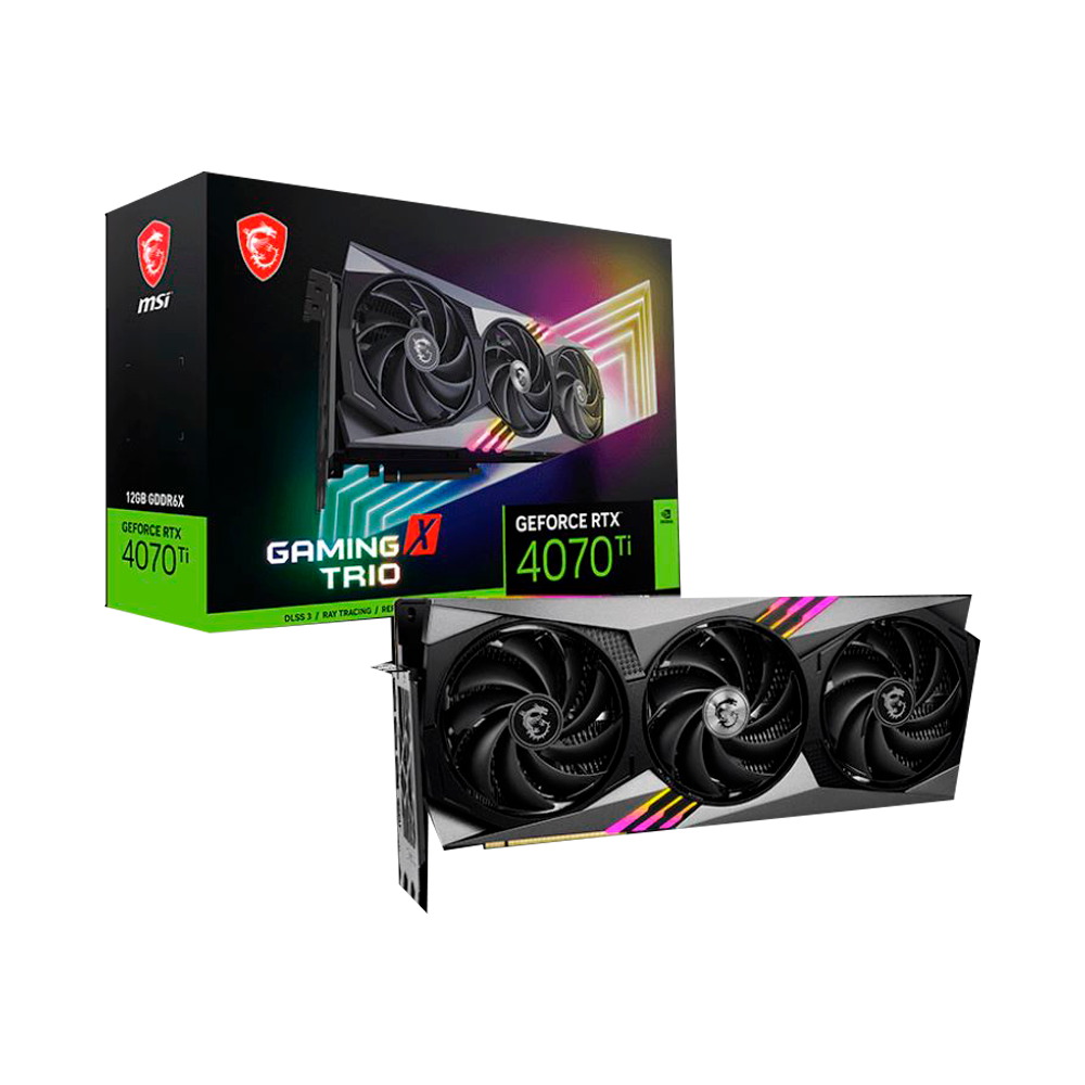 Tarjeta De Videp Nvidia MSI Gaming X Trio RTX 4070 TI 12 GB