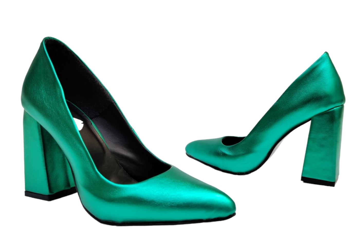 Zapatilla De Tacón Alto Zapato para Mujer Colores Metálicos