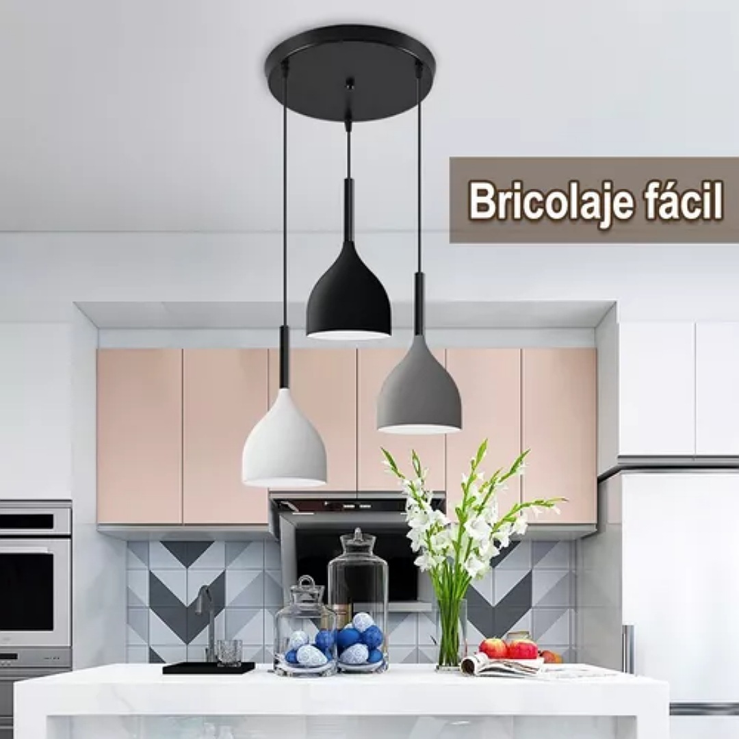 Lampara Colgante Decorativa Moderna Elegante E26/e27 Con Diy