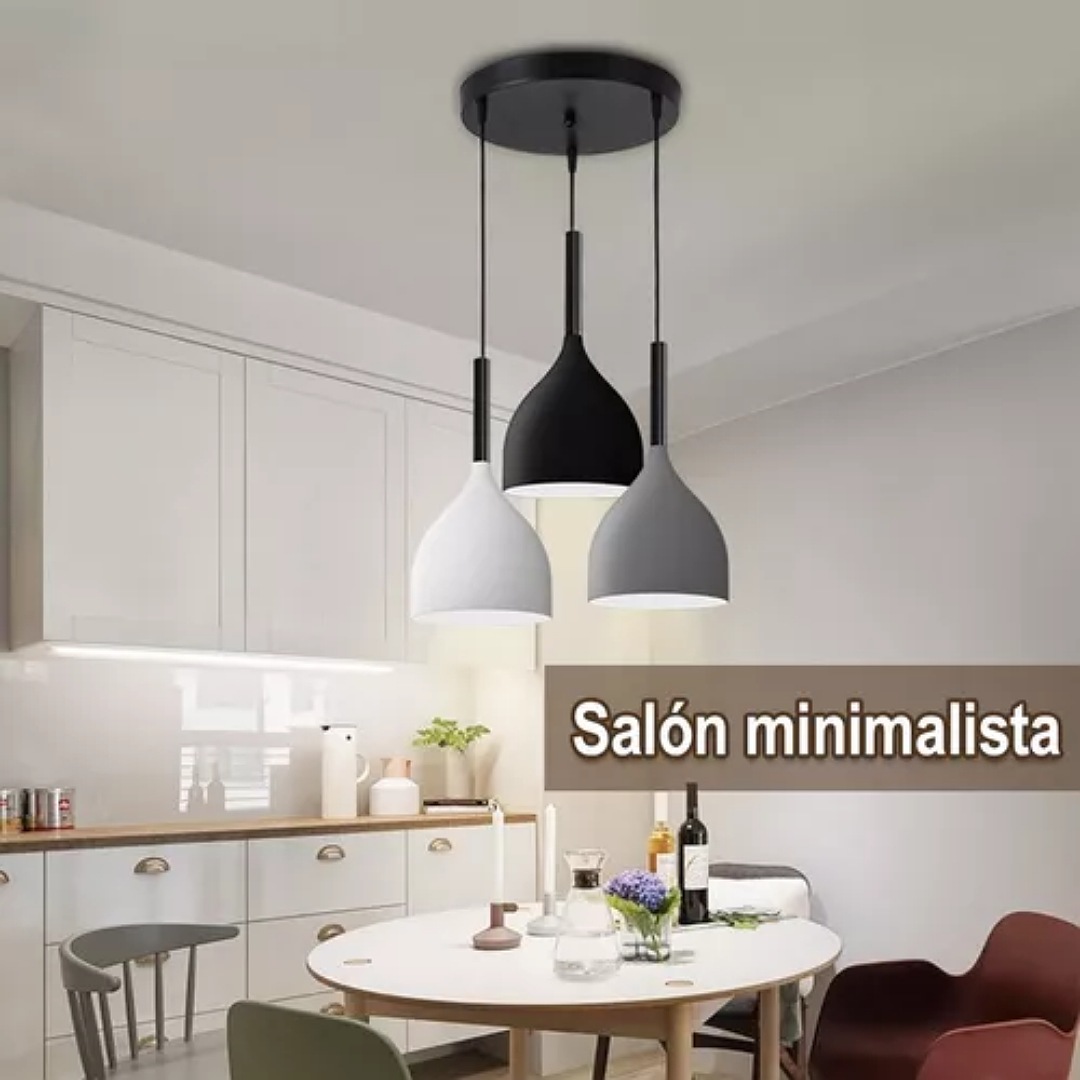Lampara Colgante Decorativa Moderna Elegante E26/e27 Con Diy