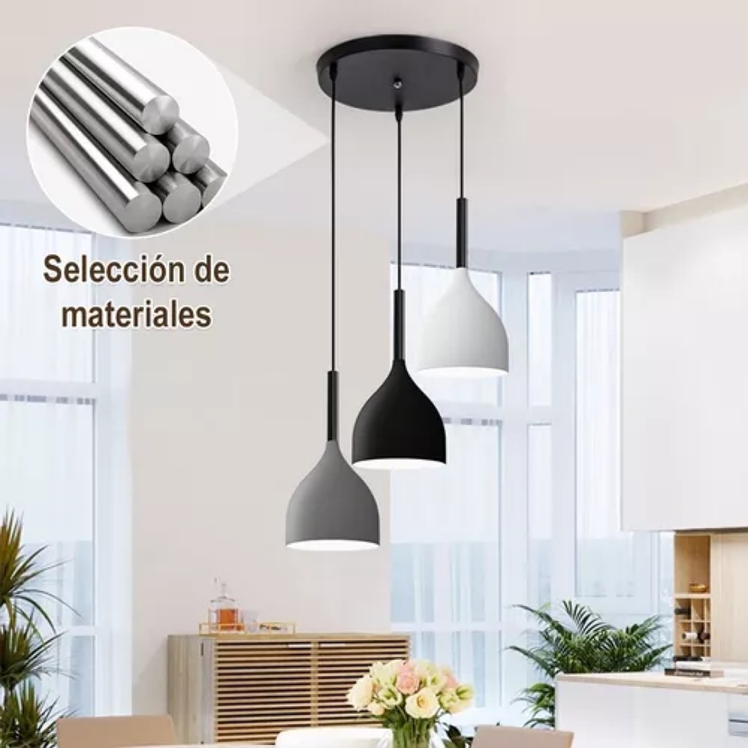Lampara Colgante Decorativa Moderna Elegante E26/e27 Con Diy
