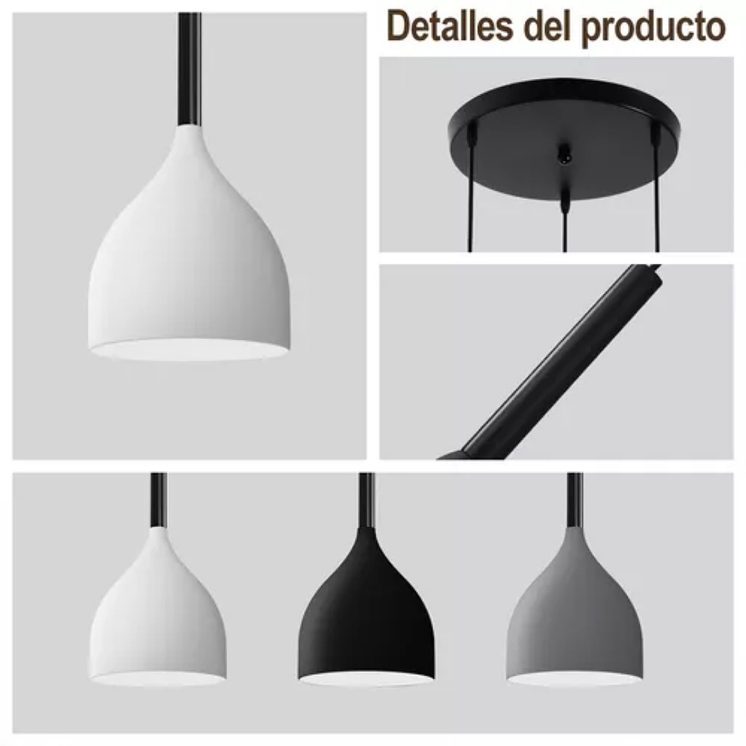 Lampara Colgante Decorativa Moderna Elegante E26/e27 Con Diy