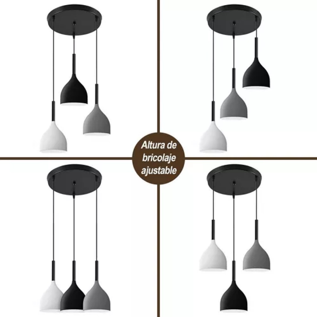Lampara Colgante Decorativa Moderna Elegante E26/e27 Con Diy