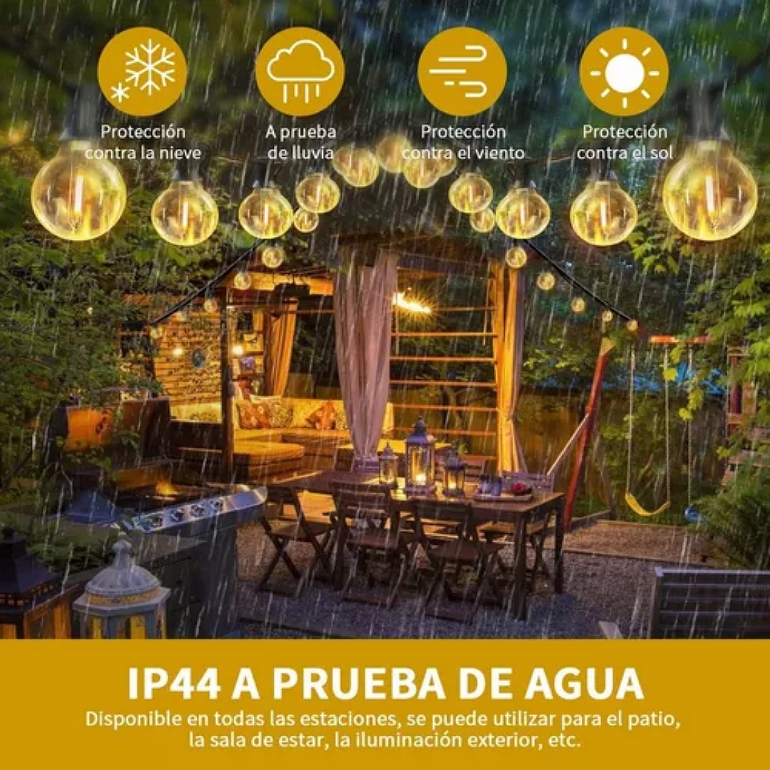 8.5m Guirnalda De Luces Led Impermeables Para Exterior