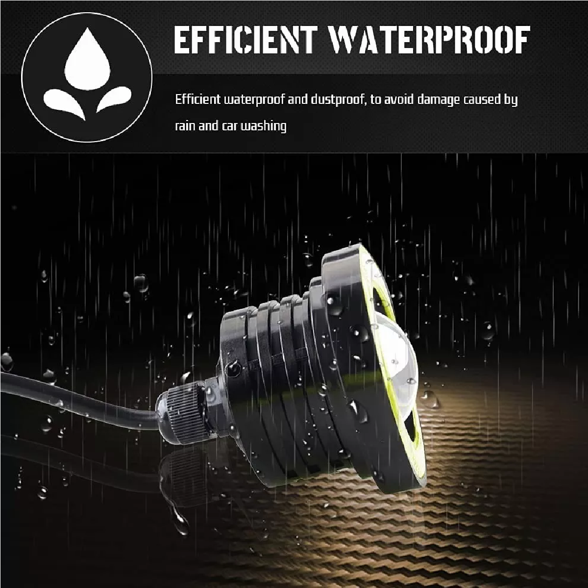 Par De Faros Auxiliares Led Para Autos Moto 3.5in