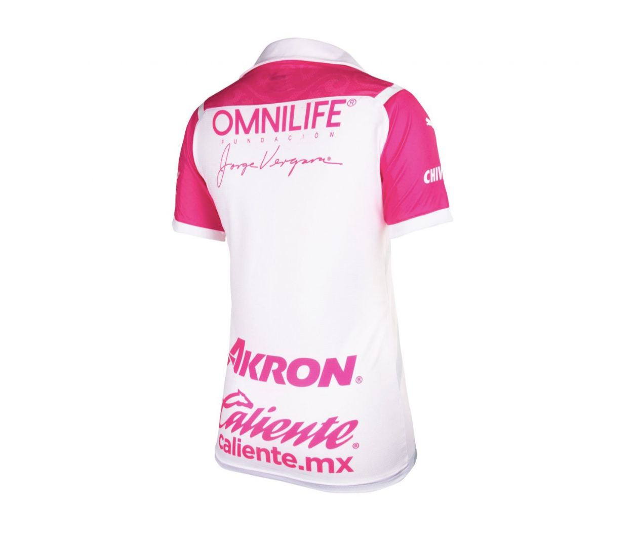 Jersey Puma de las Chivas del Guadalajara Edición Pink Project para Mujer Liga Femenil 