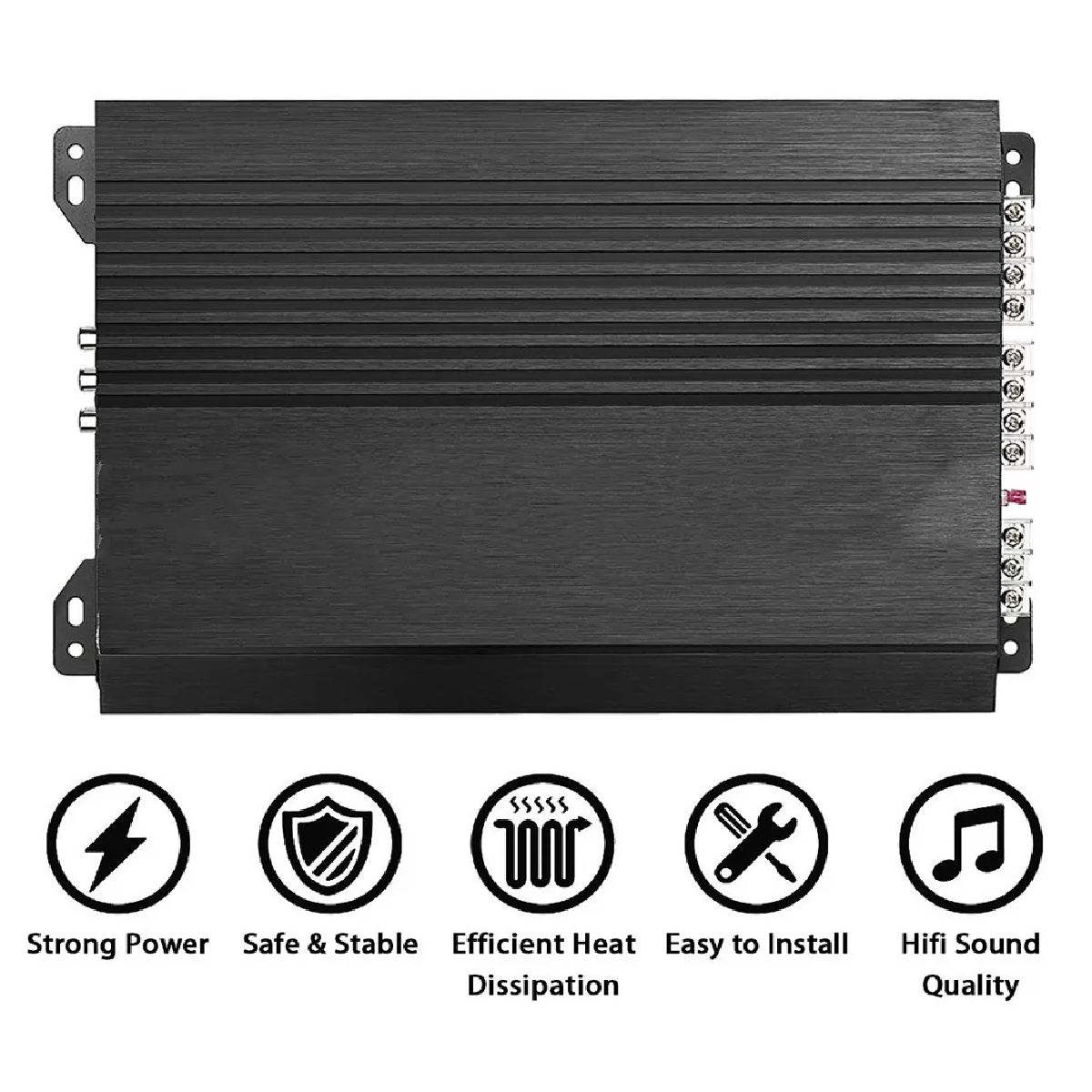 Amplificador De Audio Para Automóvil De 4 Canales 6800w Ampl