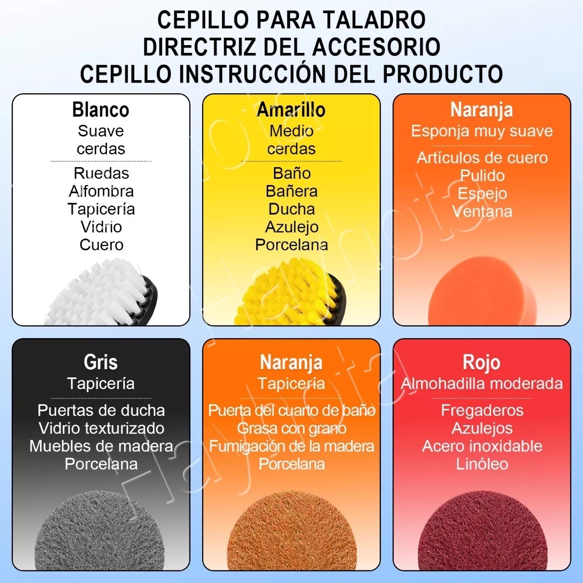 Set 38pcs Esponjas Borlas Juego De Cepillos De Pulir Auto 3 In