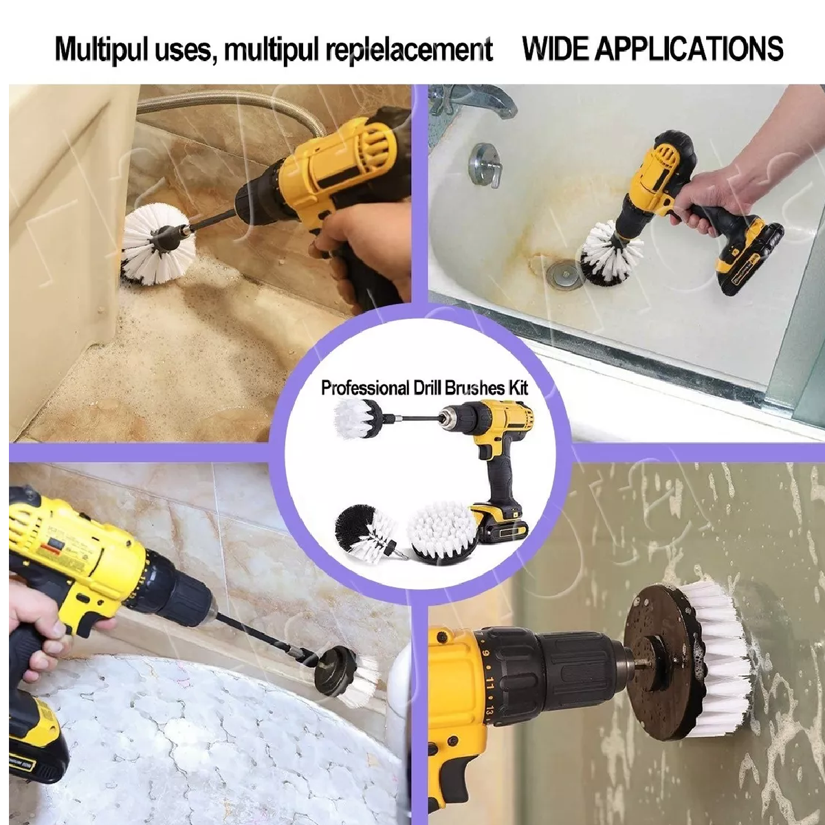 Set 38pcs Esponjas Borlas Juego De Cepillos De Pulir Auto 3 In