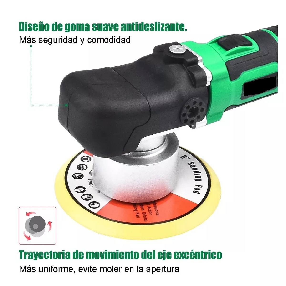 Pulidora Orbital De Velocidad Variable Y Lijadora