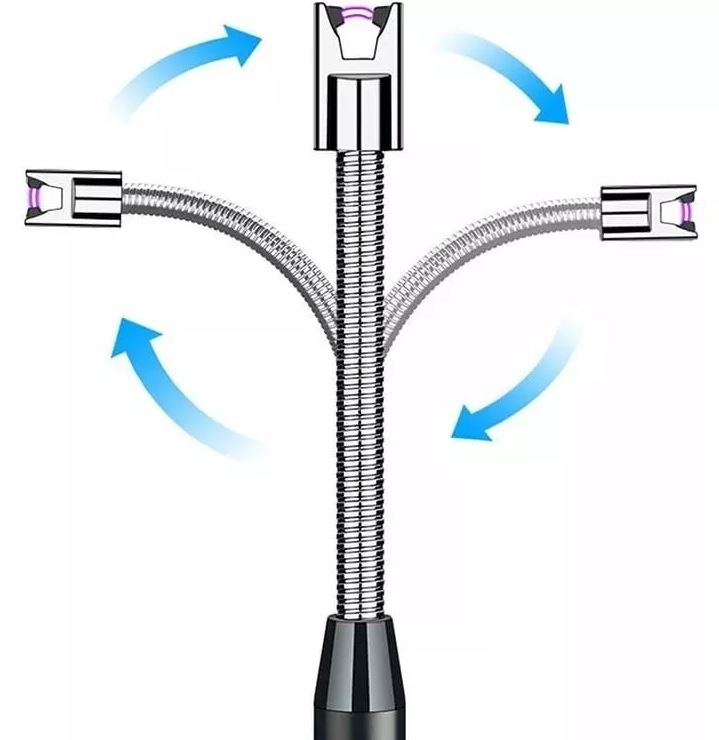 Encendedor mechero eléctrico recargable USB estufa carbón velas 