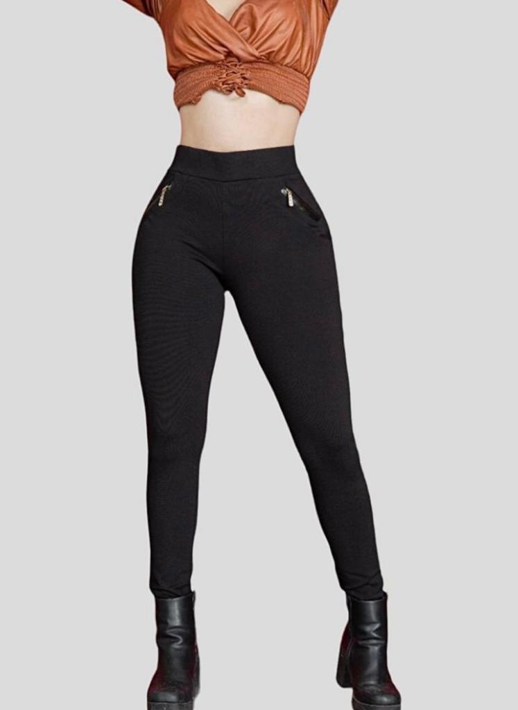 Leggins Anmi Mallas De Vestir O Casual Dama pantalón mujer color negro