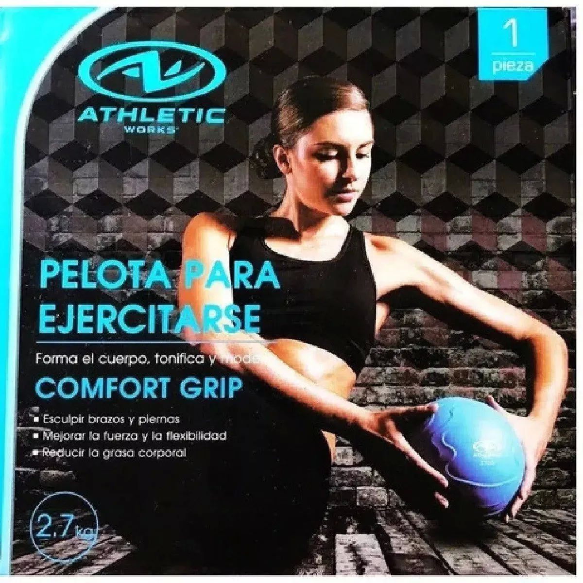 Pelota con peso para ejercicio 2.7 Kg.