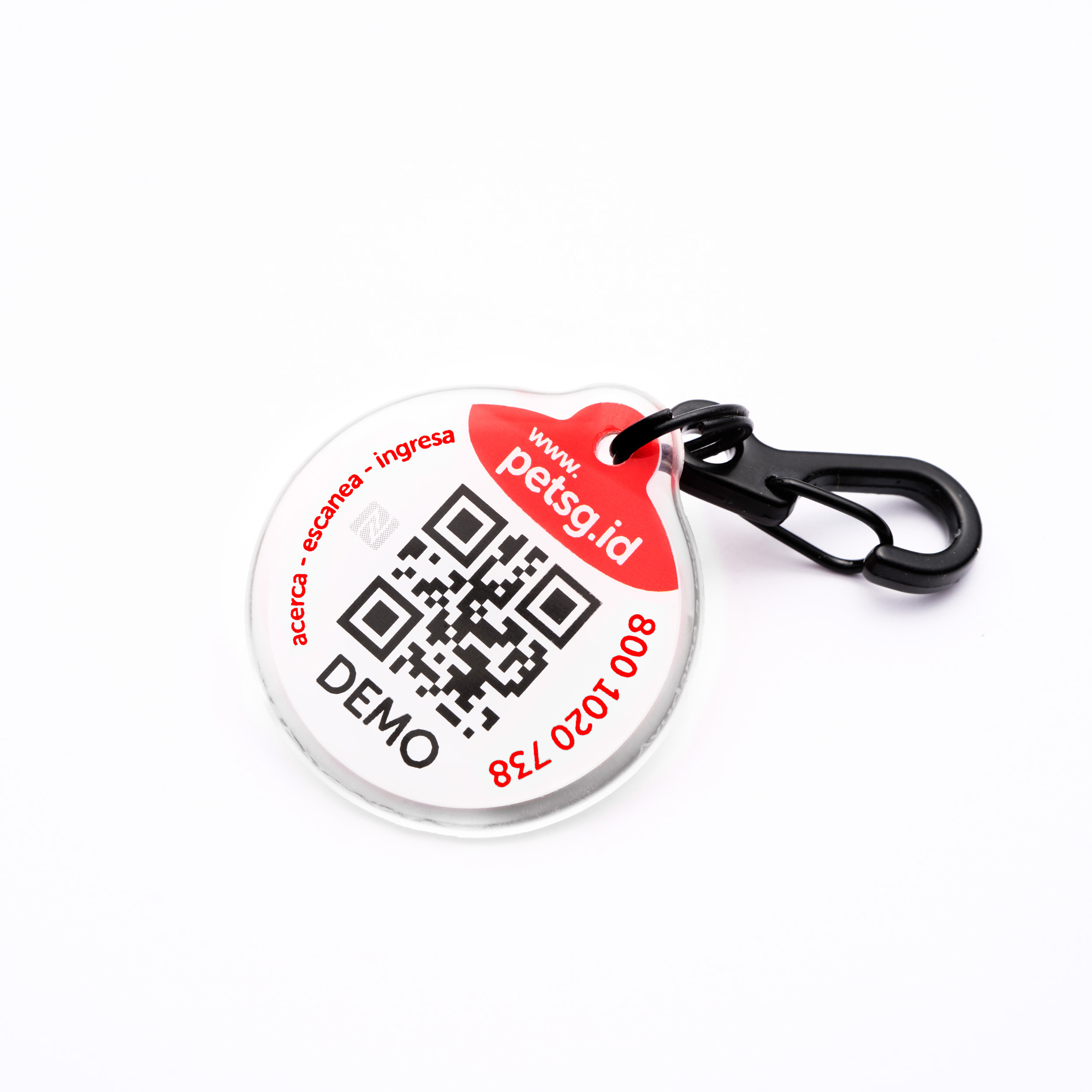 Placa de Identificación para Mascotas. QR code, NFC y GPS asistido. PetSigns ID