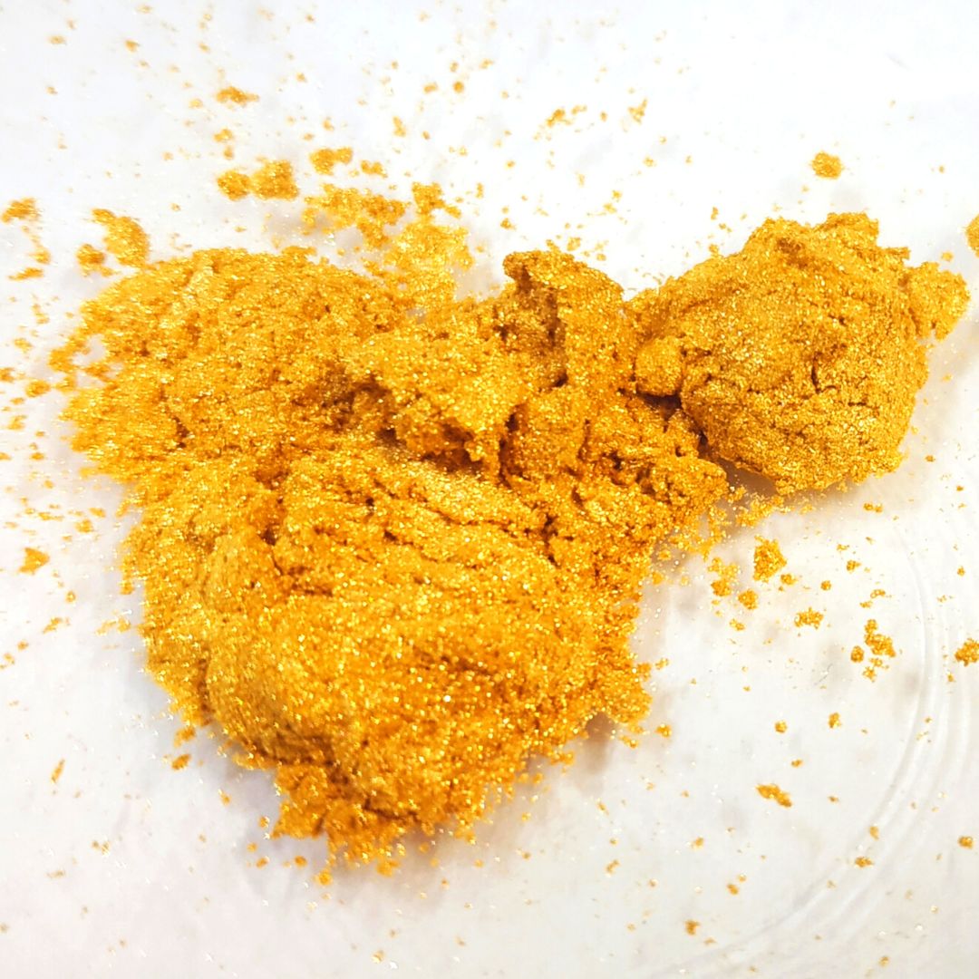 Colorante Mica Polvo p/ Jabones Tono Amarillo Perlado Hazlo Tu 20gr