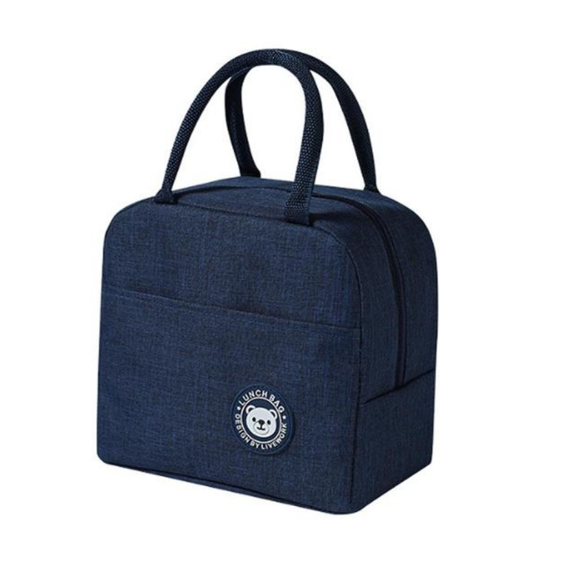 Lonchera Azul Térmica Bolsa Lunch Trabajo Aislamiento Frío Calor