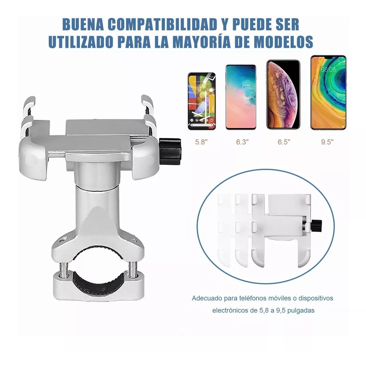 Soporte Base Porta Celular Moto 360º Magnetico Cargador Usb