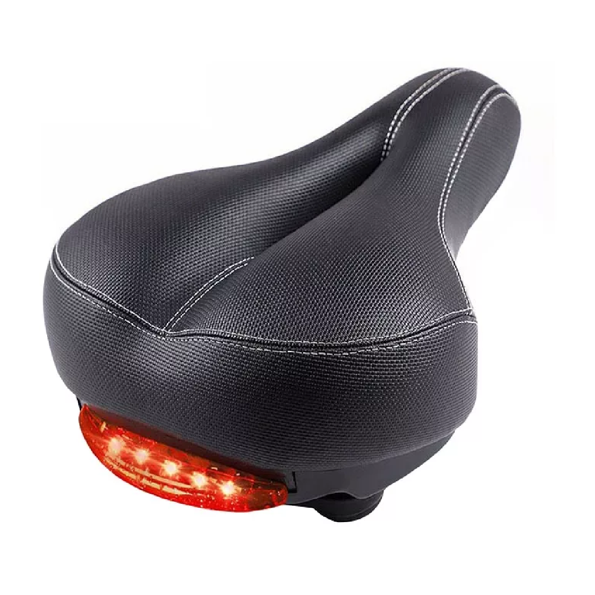 Asiento De Bicicleta Cómodo Con Cojín Suave Y Luz Trasera