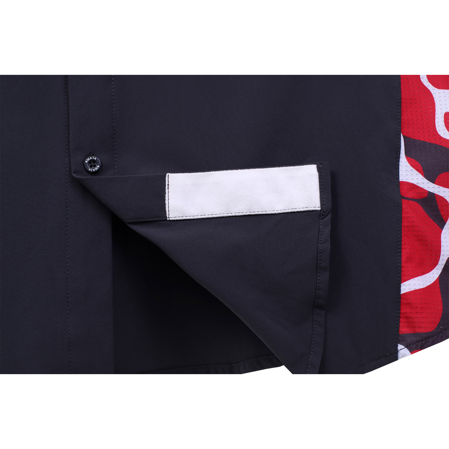 Camisa Nómada Aquadrip Rojo Manga Larga Color Negro MAJA para Hombre