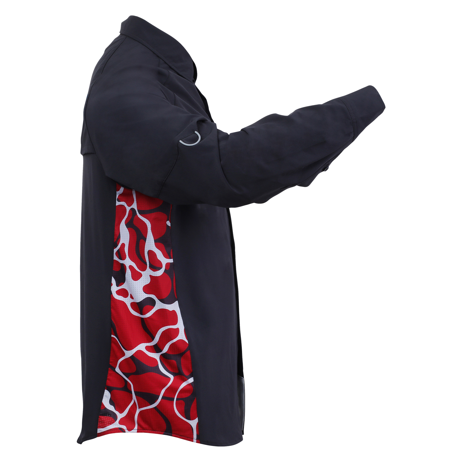 Camisa Nómada Aquadrip Rojo Manga Larga Color Negro MAJA para Hombre