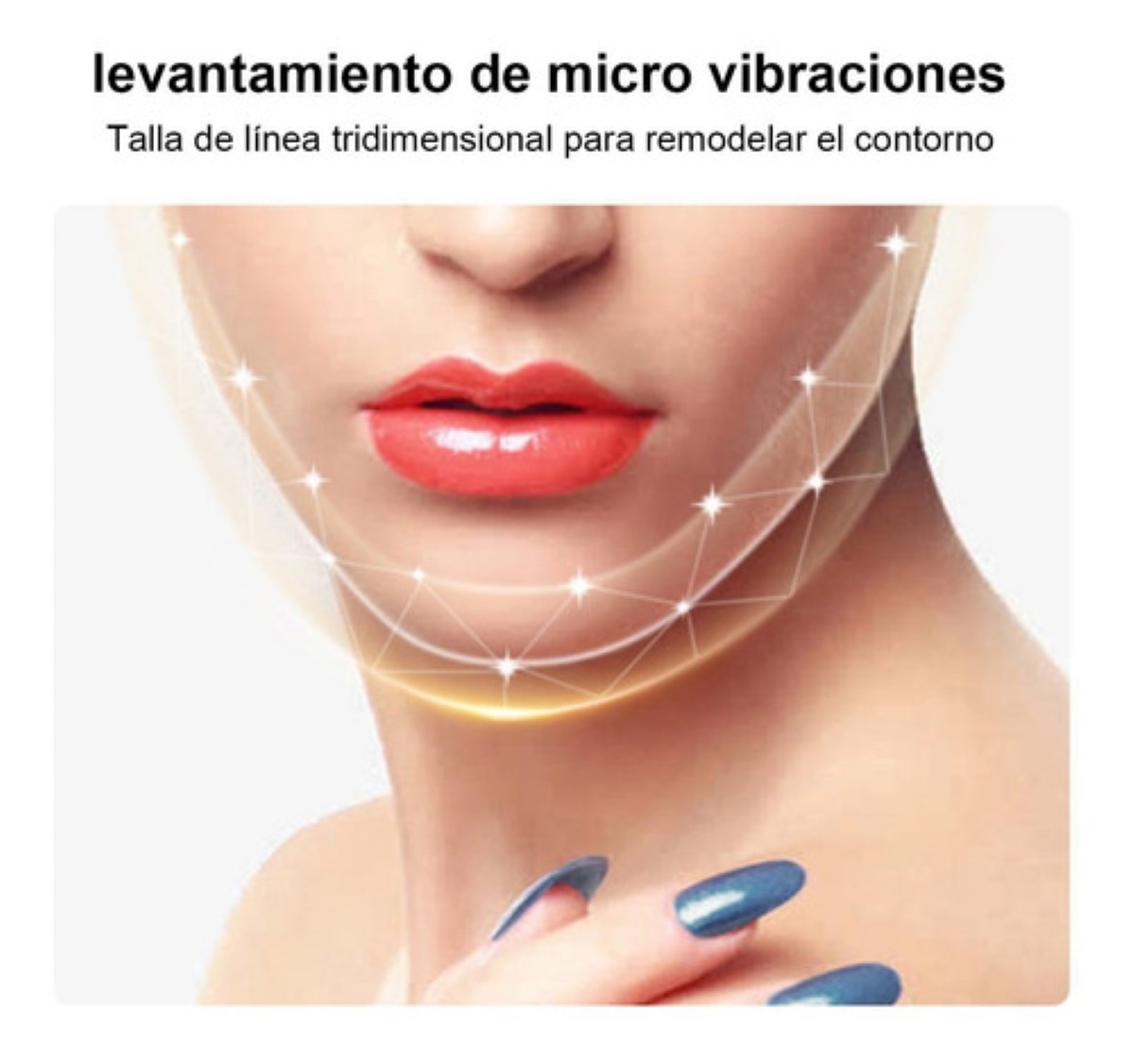 Reductor De Papada Eléctrico, 5 Modos, 12 Marchas,recargable Rosa