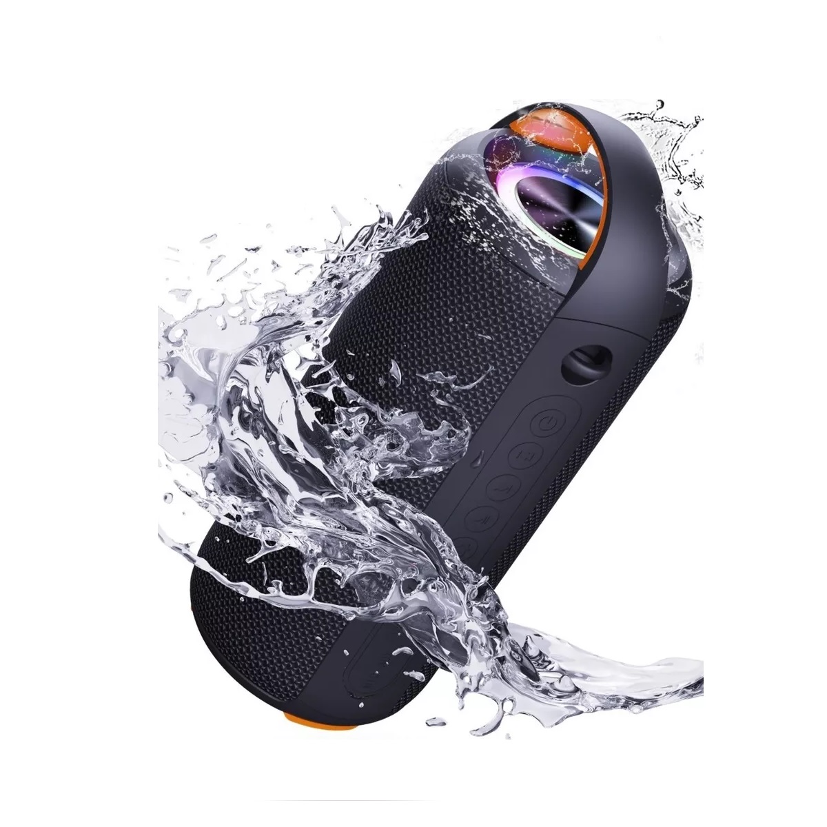 Bocina Bluetooth Portátil Bocina Impermeable Con Rgb Luces