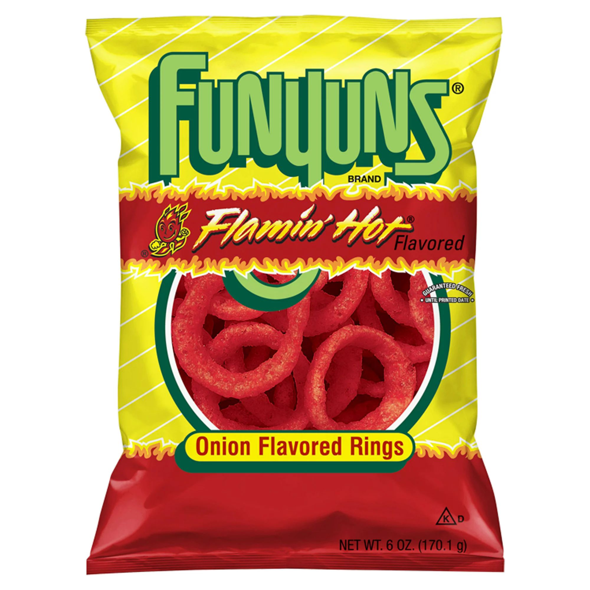 Funyuns Flamin' Hot Onion Flavored Rings, 6 oz