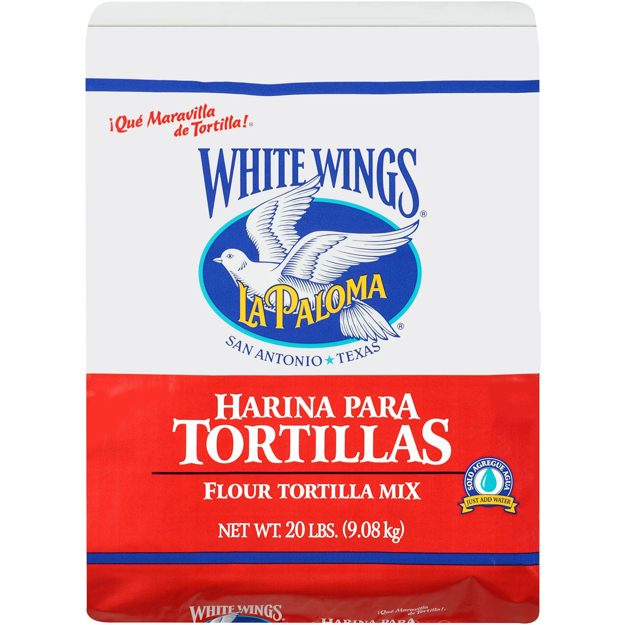 La Paloma White Wings Flour Tortilla Mix - 20 Pound