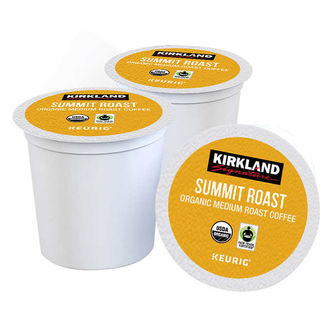 Kirkland Signature Coffee Organic Summit Roast K-Cup Pod, 120-count