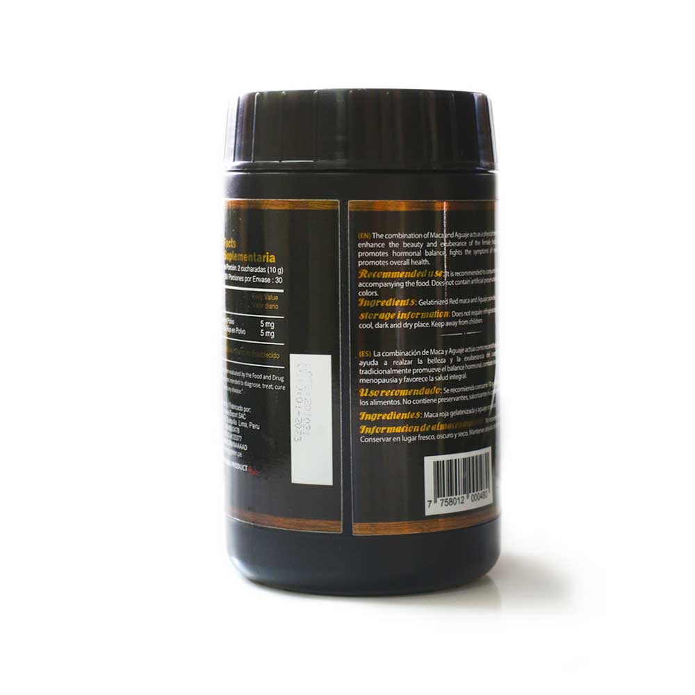 Maca roja y aguaje en polvo 300g ENERGY GREEN