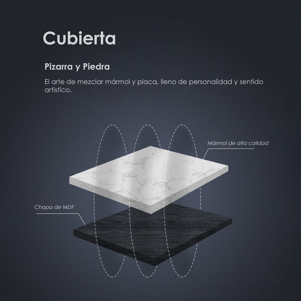 Bufetera mesa de centro praga 162cm de largo mueble para TV