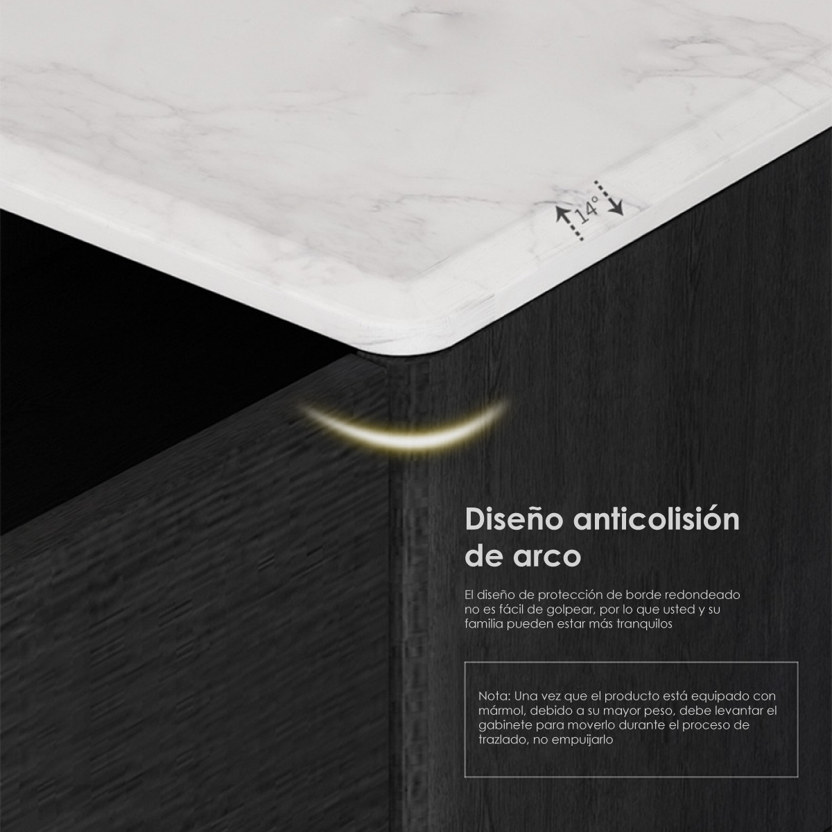 Bufetera mesa de centro praga 162cm de largo mueble para TV