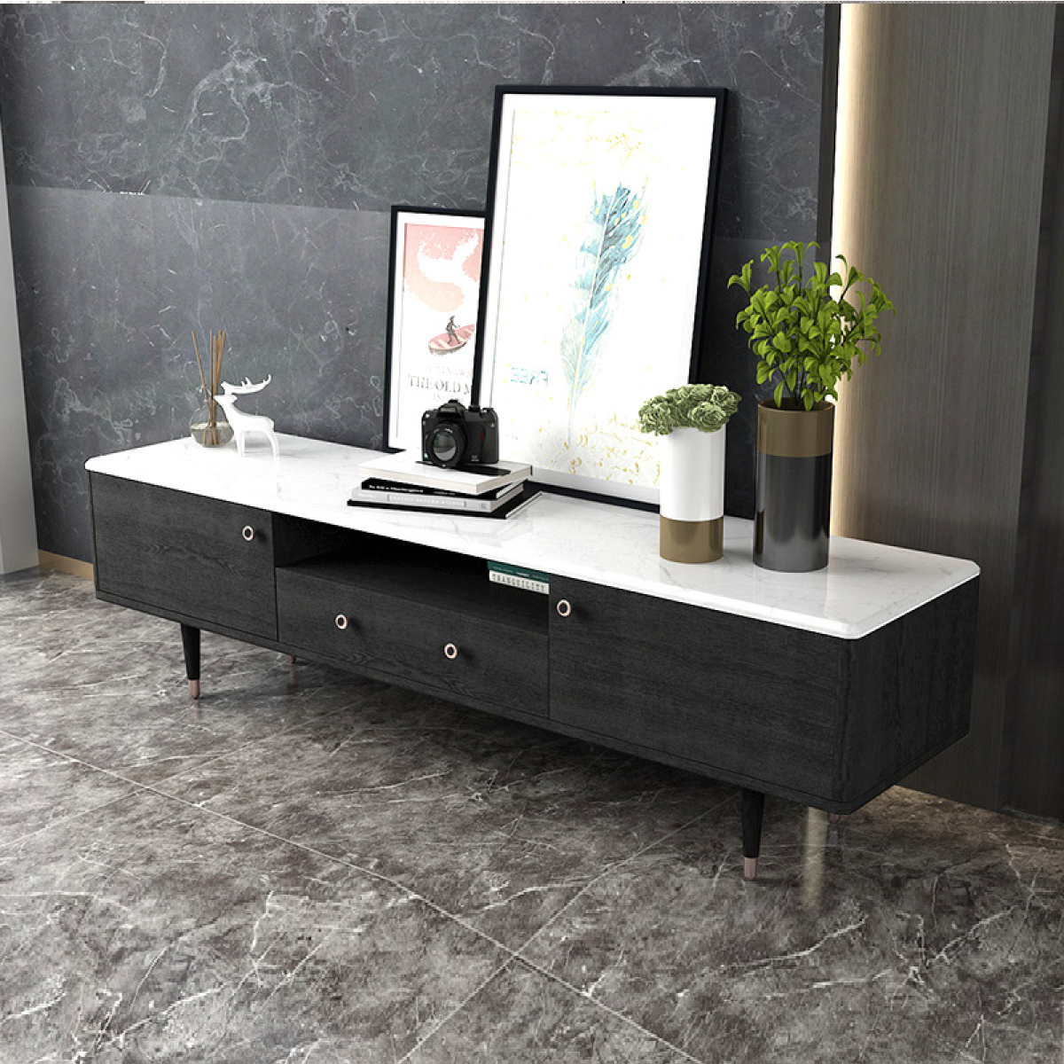 Bufetera mesa de centro praga 162cm de largo mueble para TV