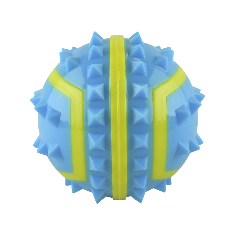 Fancy Pets Pelota Fetch Spiky Color Azul Tamaño Chico para Perro