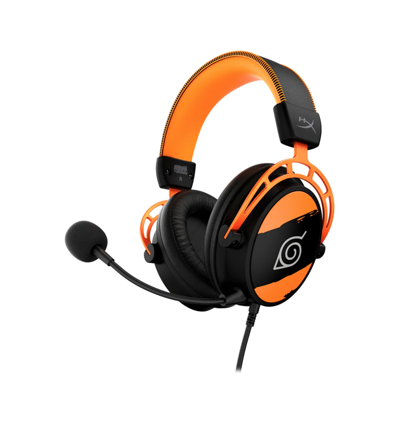 Audífonos Gamer Hyperx Cloud Alpha Edición Naruto Anaranjado