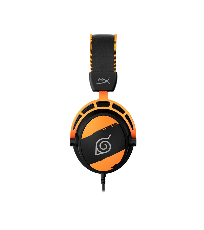 Audífonos Gamer Hyperx Cloud Alpha Edición Naruto Anaranjado