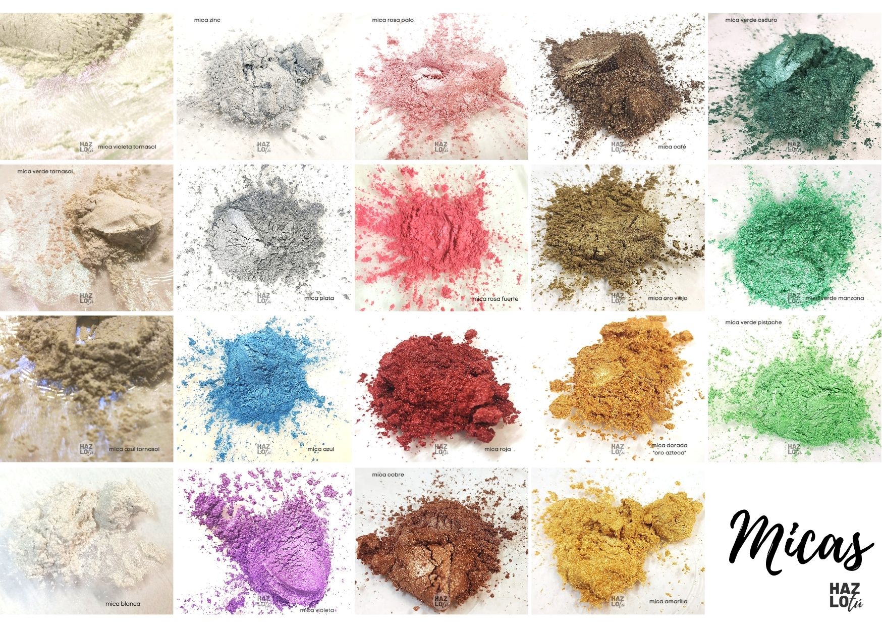 Colorante Mica Polvo P/ Jabones Tono Oro Viejo Hazlo Tu 20gr