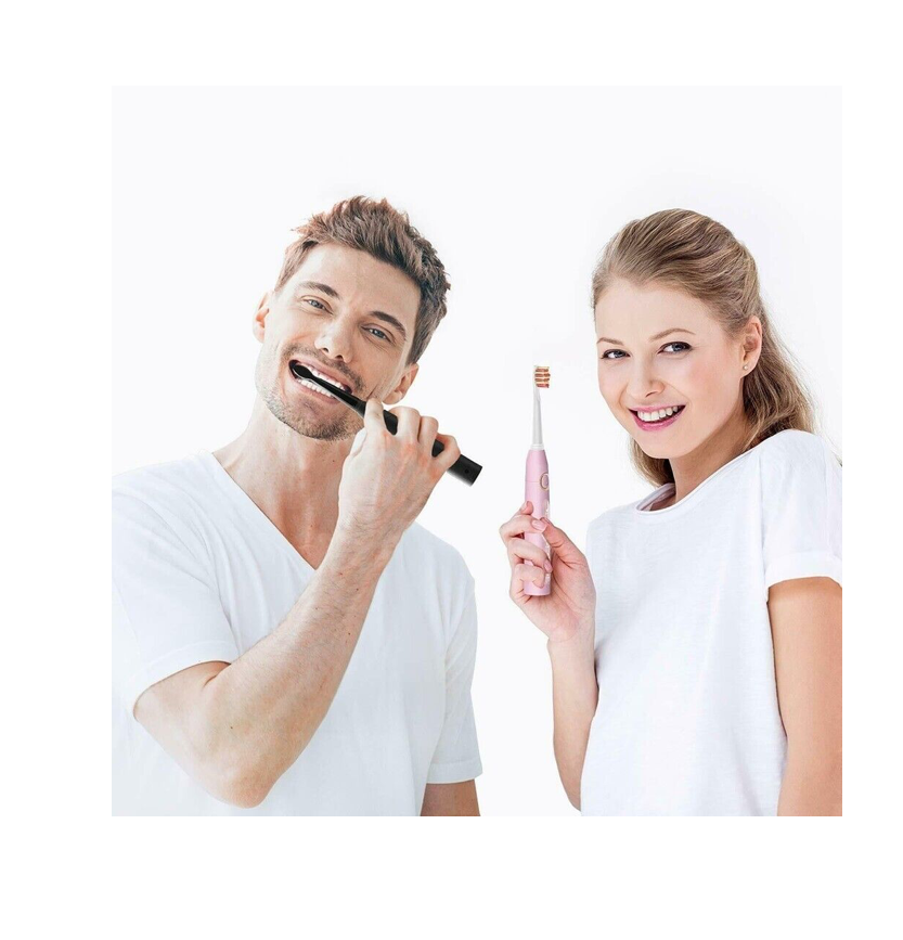 Cepillo De Dientes Eléctrico Fairywill Ultrasónico C/5 Modos 2 pack Negro y Rosa