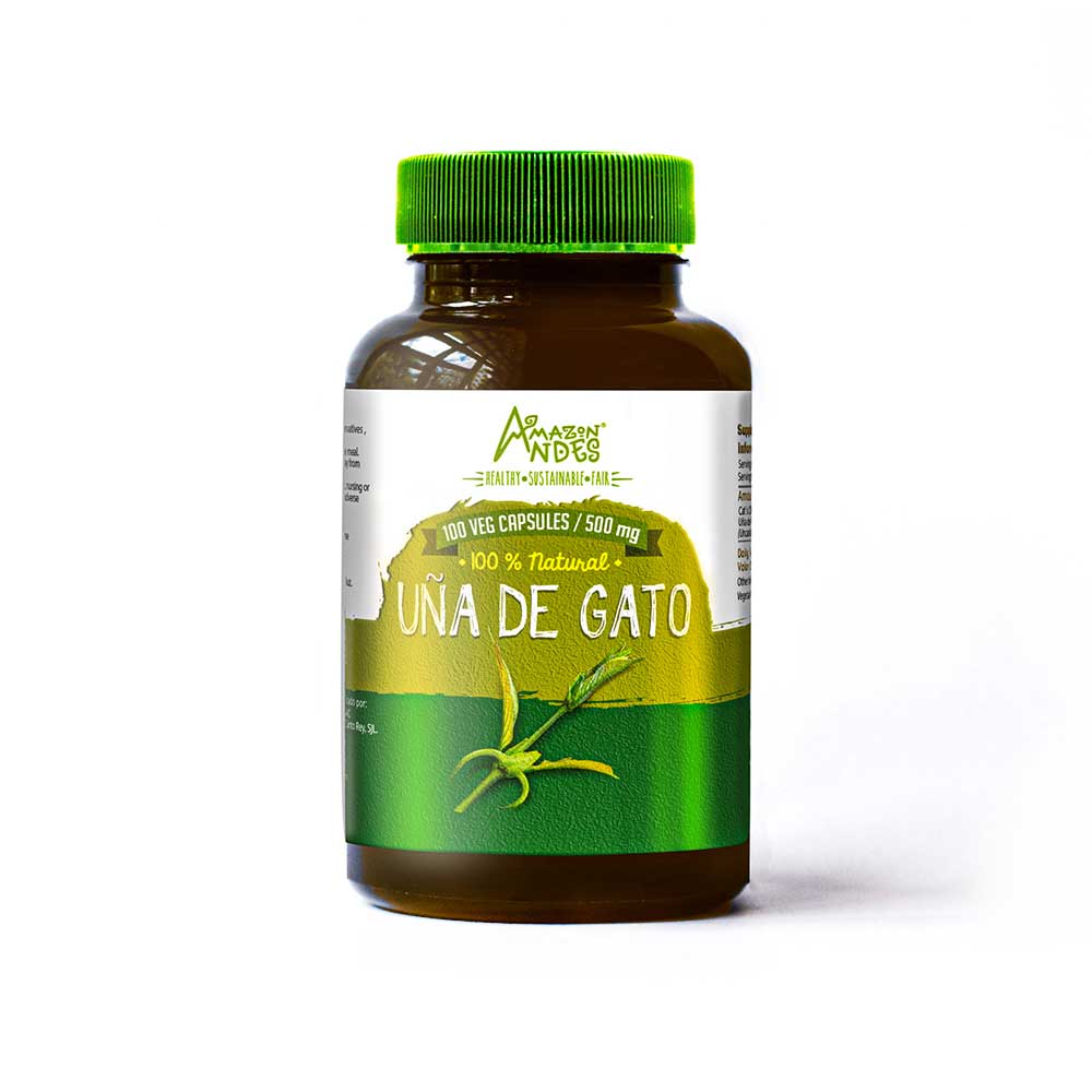 Uña de gato en Cápsulas, Orgánica (100 Caps de 500mg)